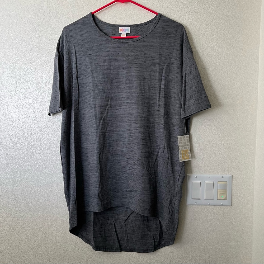 Lularoe Irma High-Low Tunic Heather Gray Top - NWT - Sz XXS - Retired Style